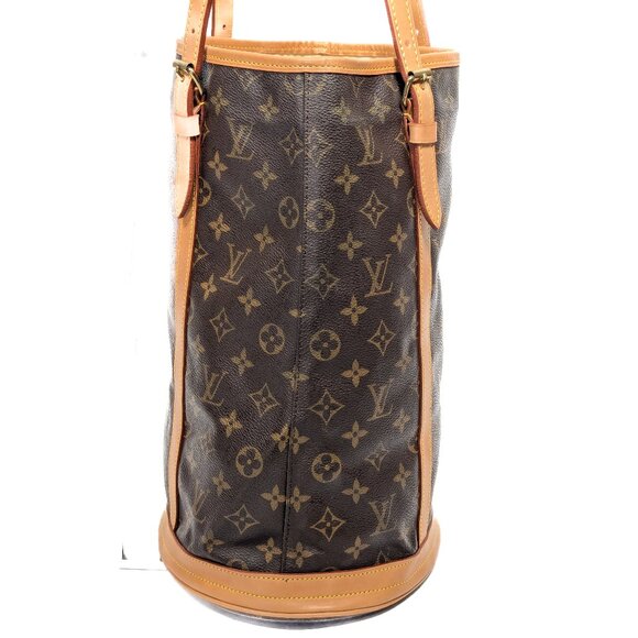 LOUIS VUITTON Bucket GM Monogram Canvas - Renewed Leather - Picture 6 of 15